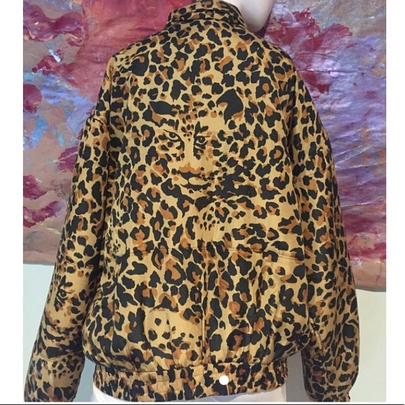 100% silk leopard bomber jacket - Picture 3 of 6